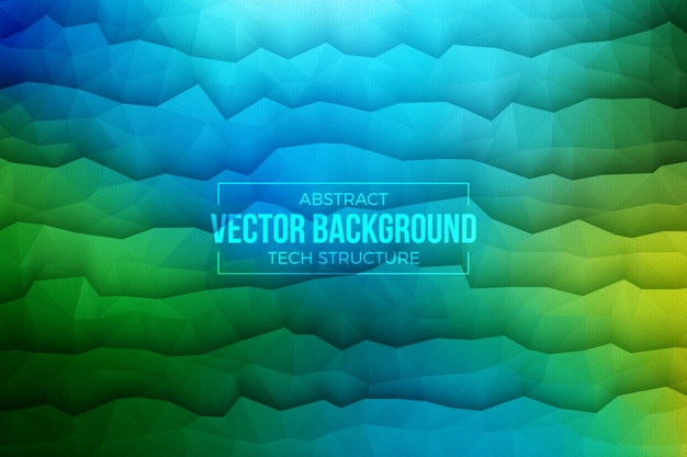 Vector 3d tecnología verde azul resumen de antecedentes
