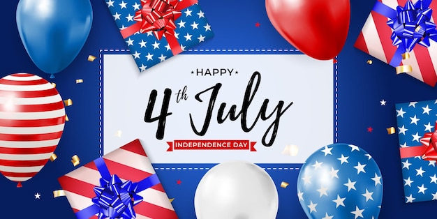4 de julio Día de la Independencia en EE. UU.