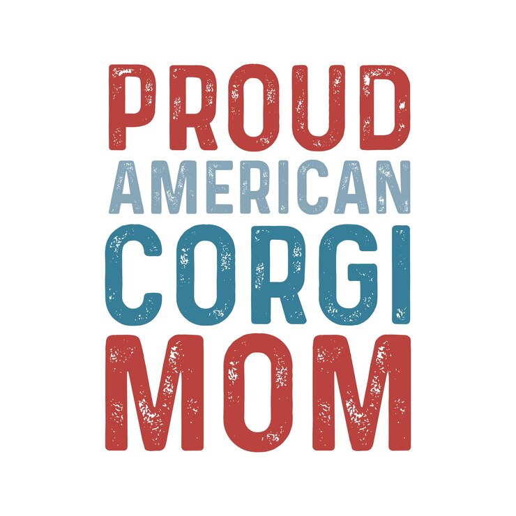 4 de julio Día de las Madres de Dog Mom Vector de diseño de camisetas