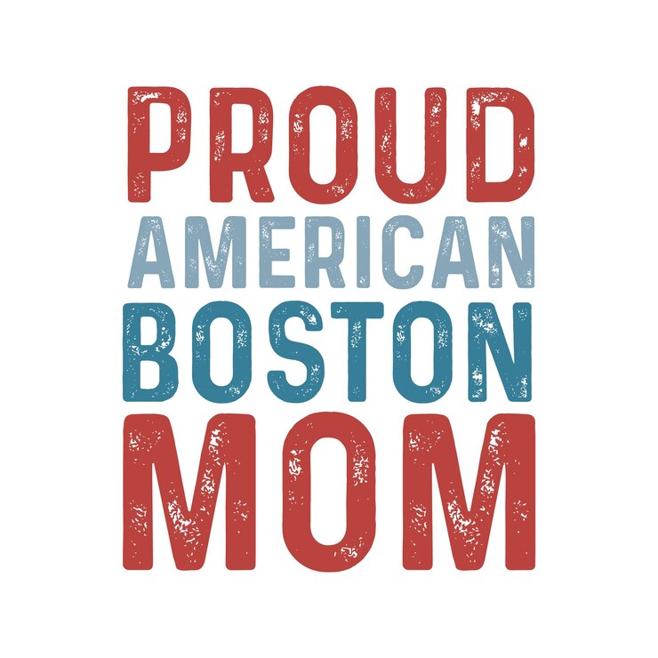 4 de julio Día de las Madres de Dog Mom Vector de diseño de camisetas