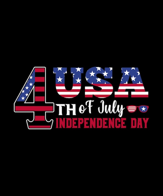 Vector 4 de julio diseño de camiseta del día de la independencia de ee. uu. diseño de camiseta de veterano vector de bandera de ee. uu.