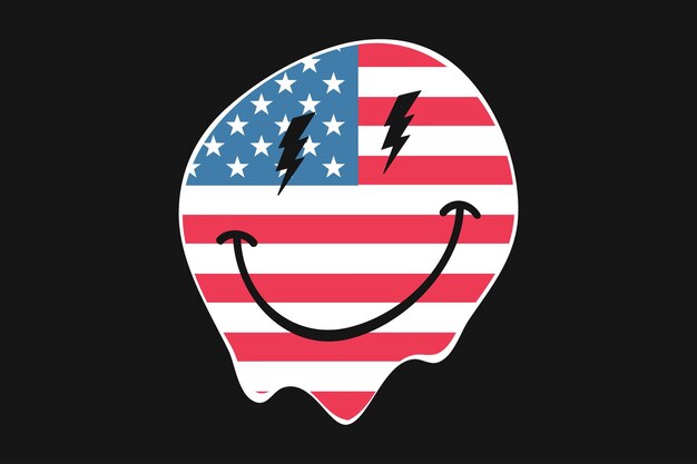 4 de julio Diseño de camiseta del Día de la Independencia de Estados Unidos