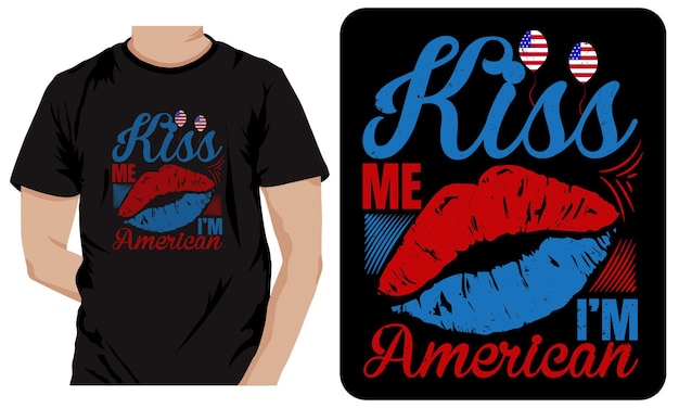 4 de julio Diseño de camisetas tipográficas