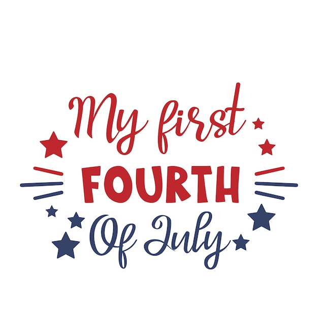 4 de julio Diseño SVG