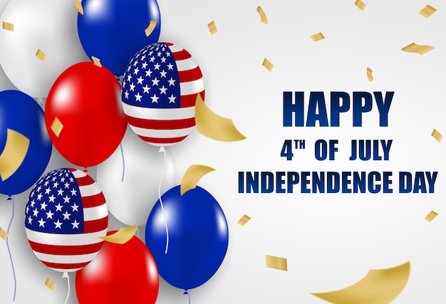 4 de julio feliz día de la independencia estados unidos