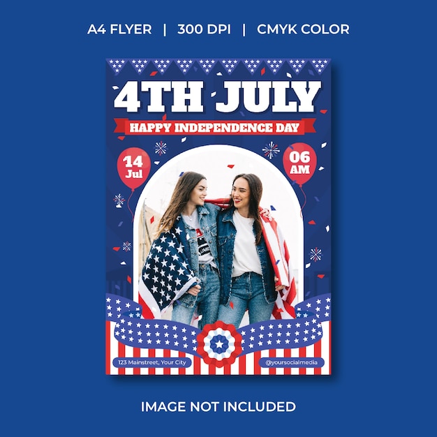 4 de julio Flyer