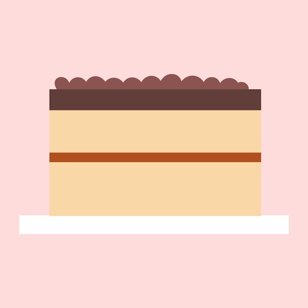4 vectores de pastel y panadería en el estilo de dibujos animados
