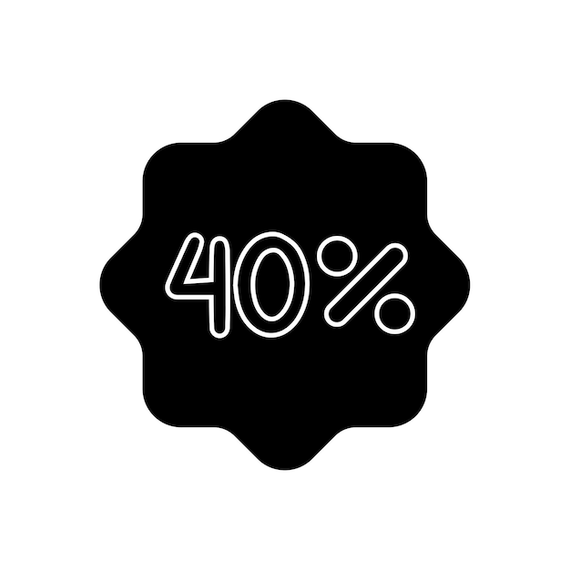 40 por ciento de ícono