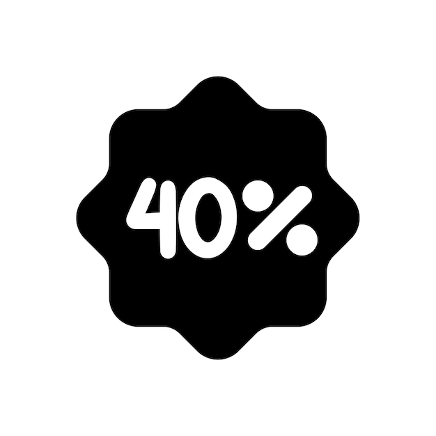 40 por ciento de ícono
