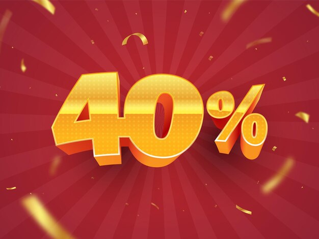40 por ciento