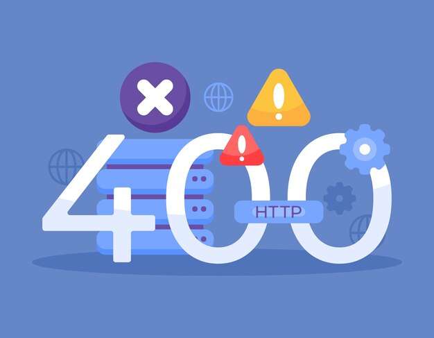 400 Bad Request concept illustration concept
