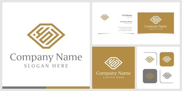 407 Logotipo de diamante Diamante Vector Icono Línea ilustración