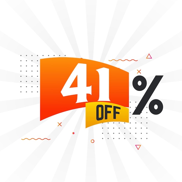 41% de descuento especial en la venta de gráficos vectoriales de campañas publicitarias