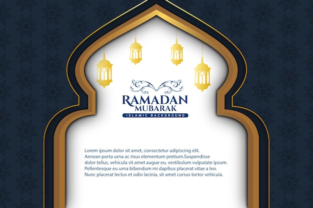 41 lujo ramadan kareem fondo azul color azul y dorado