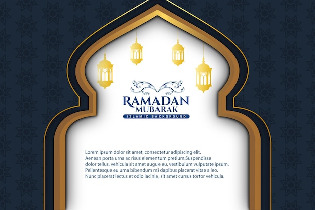 41 lujo ramadan kareem fondo azul color azul y dorado