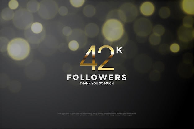 42k seguidores cifras planas de celebración.