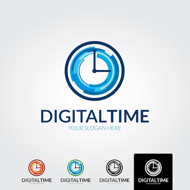 437digitaltimelogoplantilla