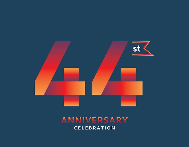 44 aniversario colorido