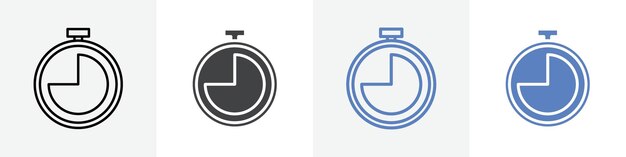 45 segundos conjunto de icono vectorial uso para UI web o aplicación