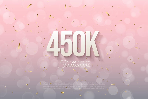 450.000 seguidores con figuras en 3D sombreadas