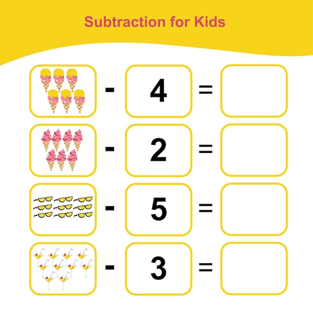 48 resta para niños