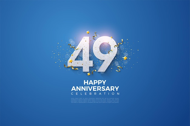 49 aniversario con combinación full glitter.