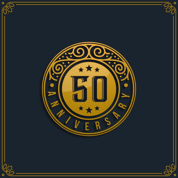 Vector 50 aniversario de celebración cumpleaños