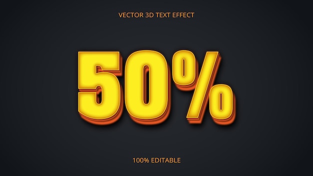 50 diseño de efecto de texto creativo 3d