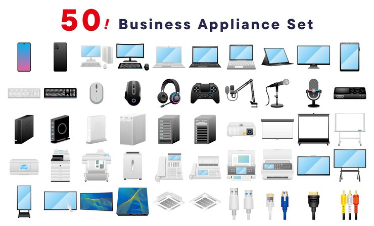 Vector 50 juegos de electrodomésticos para empresas