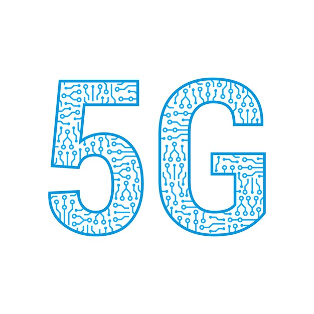 5G Concepto de tecnología inalámbrica de Internet de nueva generación