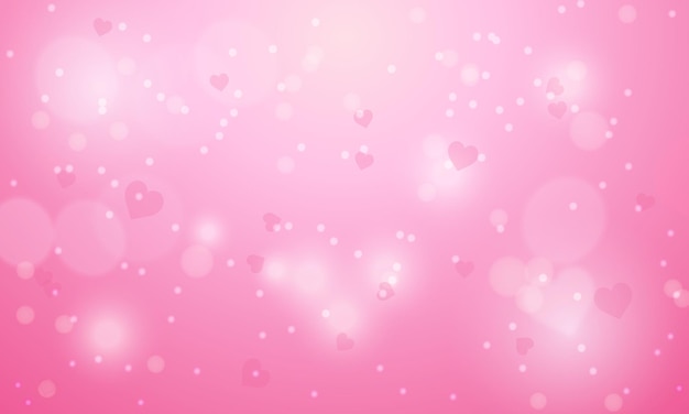 6 Diseño de fondo borroso vectorial para el día de San Valentín