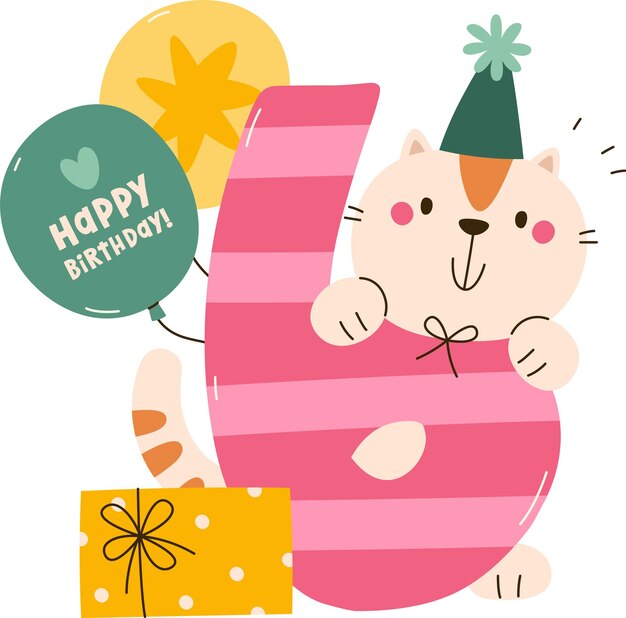 6 Número de cumpleaños del gato