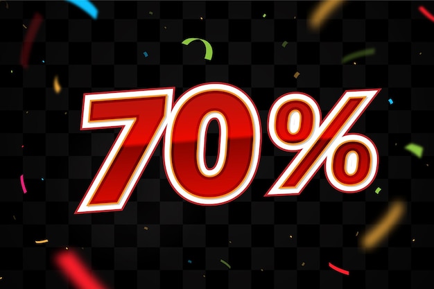 70 por ciento