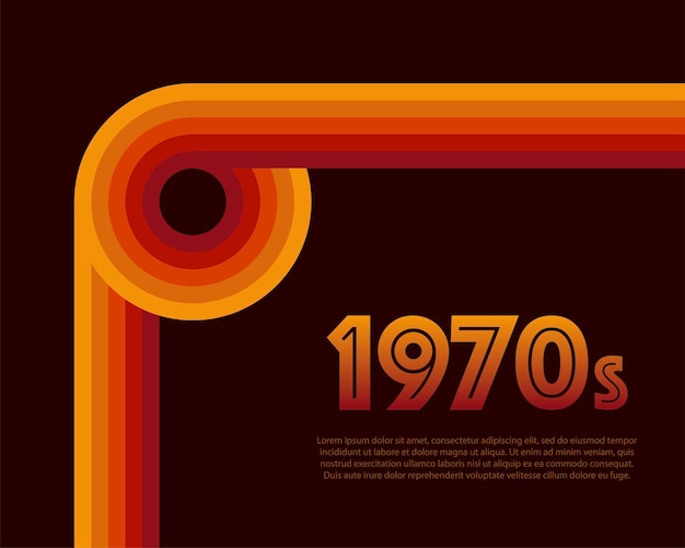 70 s retro rayas de arco iris sin fisuras ilustración de stock vectorial