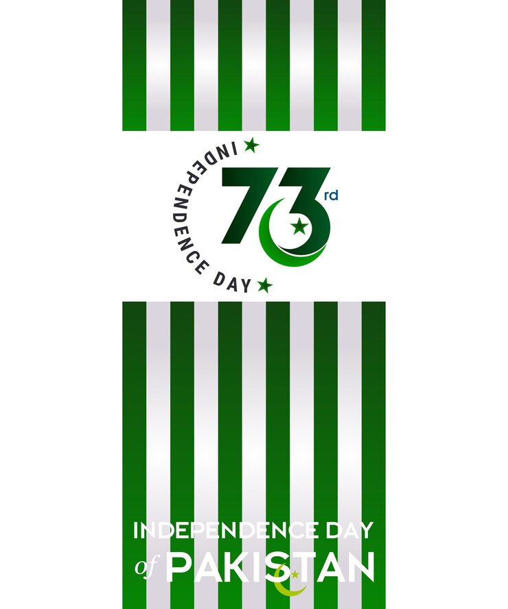73º día de la independencia de pakistán, concepto del día de la independencia de la India.