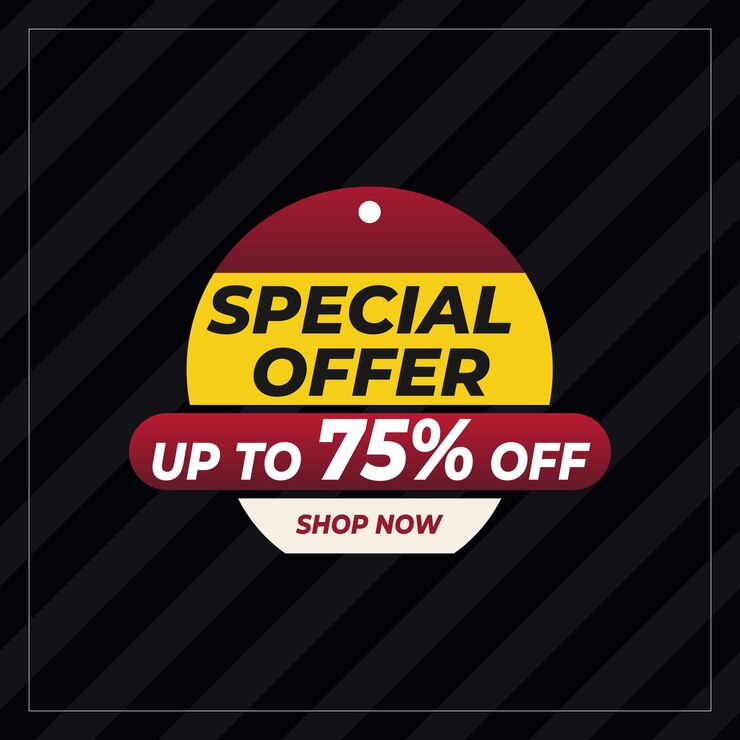 Hasta un 75% de descuento Oferta especial