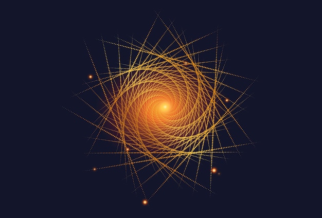 7521 Ilustración del concepto de giro radiante