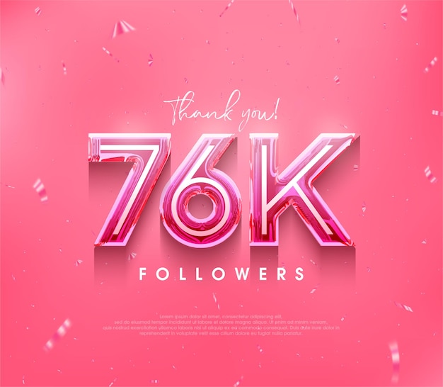 76 mil seguidores diseñan un agradecimiento en un color rosa suave
