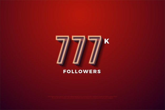 777k seguidores con una capa blanca lechosa en los bordes