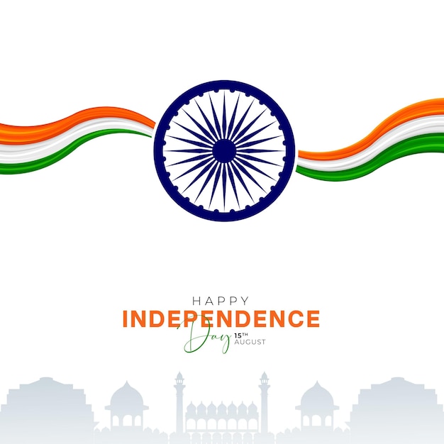 78o Día de la Independencia de la India 15 de agosto Medios sociales Publicaciones de pósteres Banner Web Banner Diseño impreso
