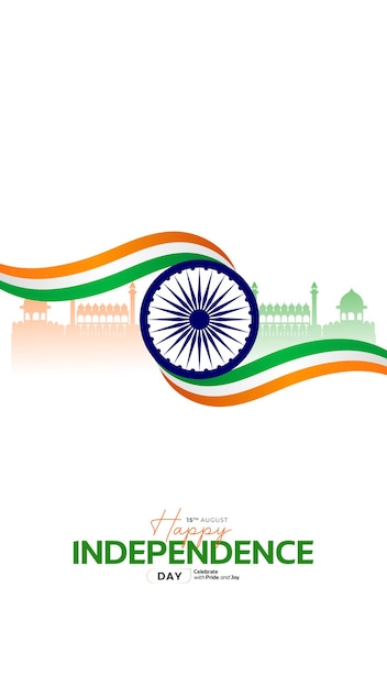 78o Día de la Independencia de la India 15 de agosto Medios sociales Publicaciones de pósteres Banner Web Banner Diseño impreso