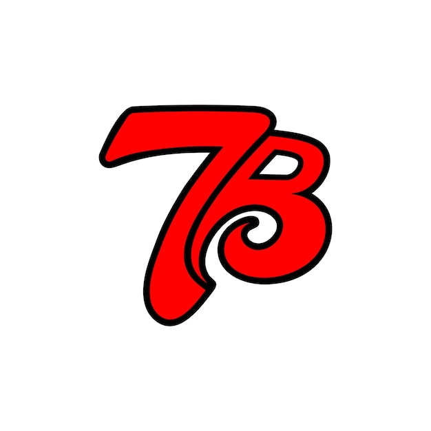 7B Diseño del logotipo rojo