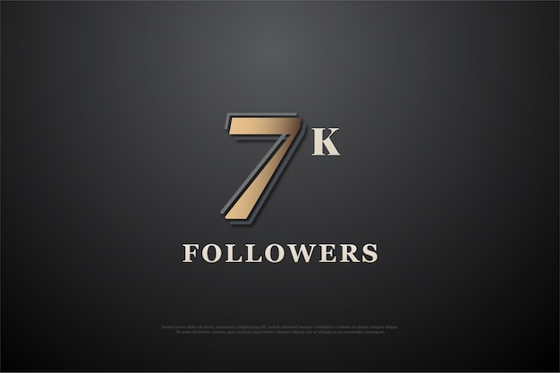 7k seguidores con números simples