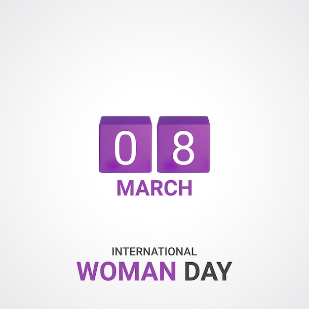 8 de marzo día internacional de la mujer diseño creativo para anuncios en las redes sociales