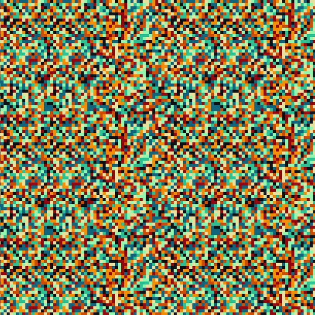 Vector 80s pantalla de televisión en color ruido patrón de fallo de píxeles
