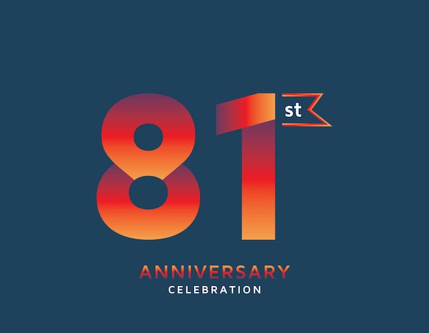 81 aniversario colorido