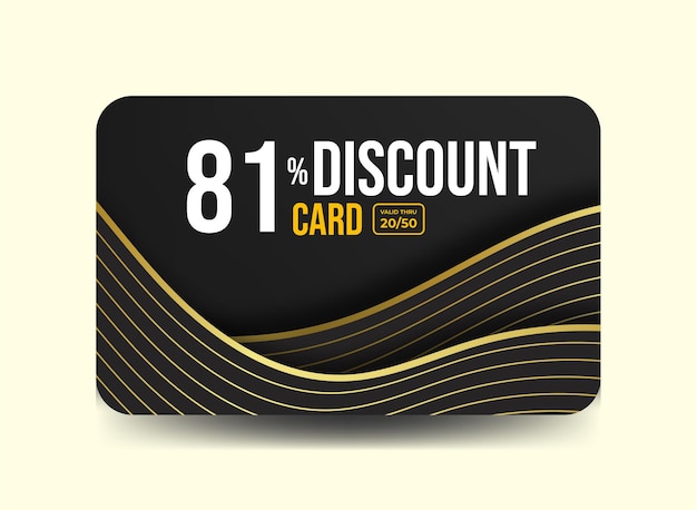 81 Tarjeta de descuento