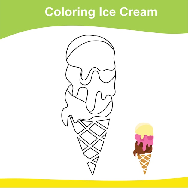 85 Helado para colorear