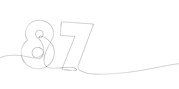 87 Arte de la línea continua