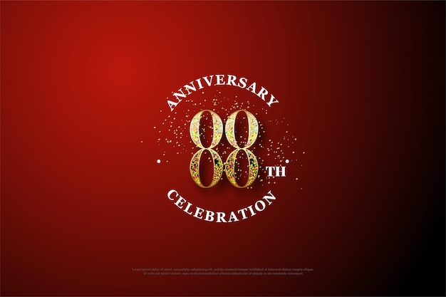 88 aniversario con edición de número de oro